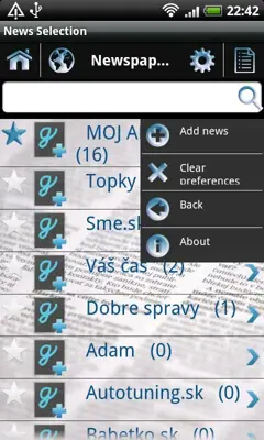 News Selection android App screenshot 17