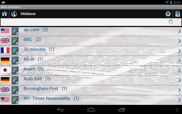 News Selection android App screenshot 4