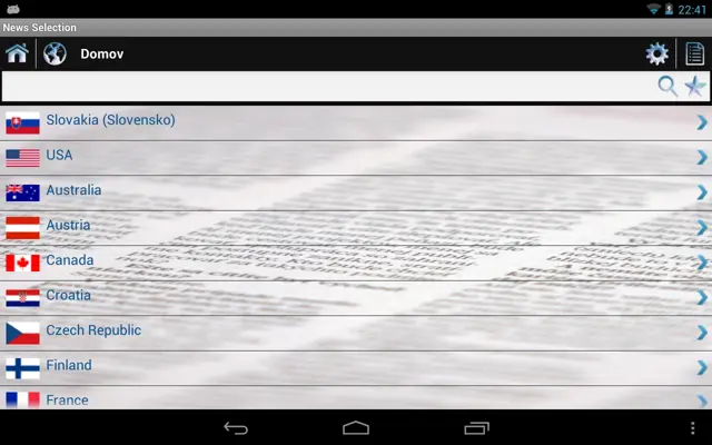 News Selection android App screenshot 7