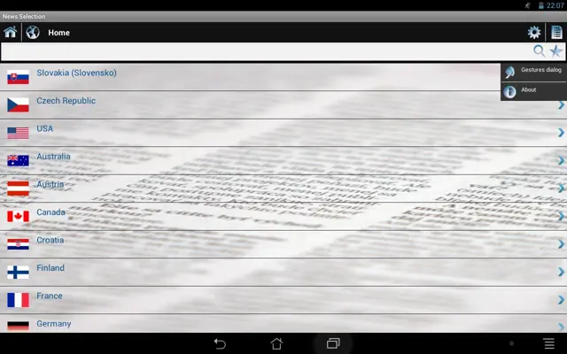 News Selection android App screenshot 8